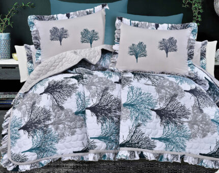 كوفرتة كابتونيه قطن 4 قطع مقاس 235 × 245 سم ميراج